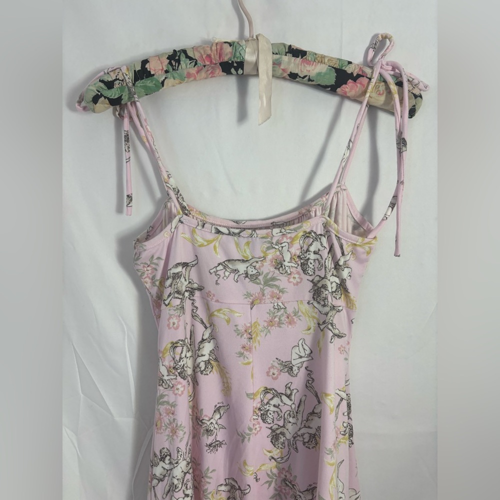 Pink Coquette‎ Angel Babydoll Ethereal Tie Strap Mini Dress Size M - Picture 4 of 12